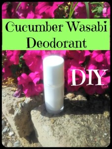 DIY Cucumber Wasabi Deodorant